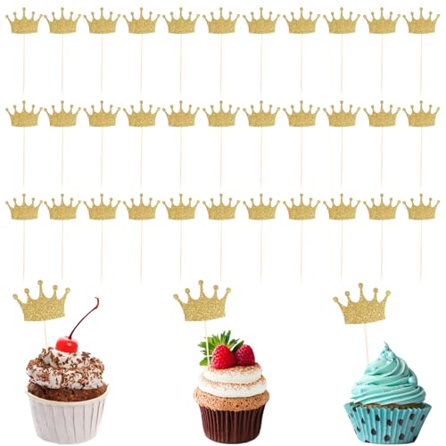 50 Stück Kronen Cupcake Topper Für Prinzessin Geburtstag Deko Goldenem Glitzer Kuchen Dekorationen Glitzernde Goldene Kronen Kuchenaufsatz Für Prinzessinnen Party Mottopartys Babyparty Hochzeit 50 Stück Kronen Cupcake Topper Für Prinzessin Geburtstag Deko Goldenem Glitzer Kuchen Dekorationen Glitzernde Goldene Kronen Kuchenaufsatz Für Prinzessinnen Party Mottopartys Babyparty Hochzeit von Lusofie