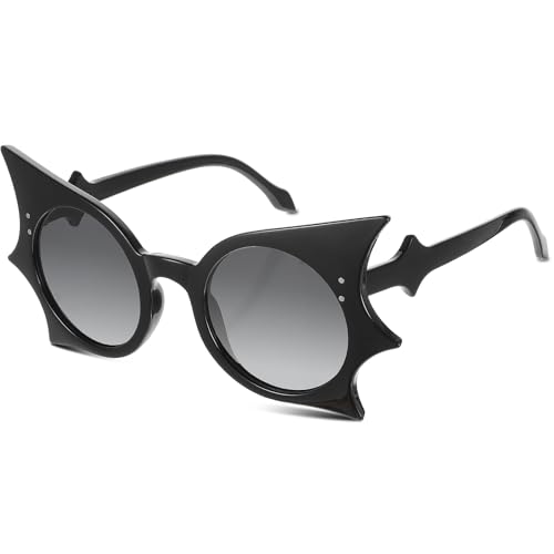 Bat Sunglasses Für Halloween Fledermaus-Sonnenbrille Halloween-Accessoires Sonnenbrille Im Fledermaus-design Lustige Partybrille Für Erwachsene Retro-Punk-Hip-Hop-Stil Spaßige Requisiten Bat Sunglasses Für Halloween Fledermaus-Sonnenbrille Halloween-Accessoires Sonnenbrille Im Fledermaus-design Lustige Partybrille Für Erwachsene Retro-Punk-Hip-Hop-Stil Spaßige Requisiten von Lusofie