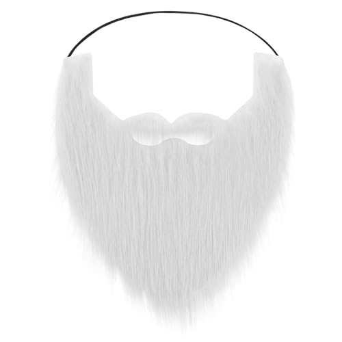 Lusofie Fake Bart Weiß Kunstbart Bequem und Einfach zu Tragen Falscher Bart Kostüm Halloween Weihnachten Halloween Party Cosplay Alter Mann Falsche Bärte Lusofie Fake Bart Weiß Kunstbart Bequem und Einfach zu Tragen Falscher Bart Kostüm Halloween Weihnachten Halloween Party Cosplay Alter Mann Falsche Bärte von Lusofie