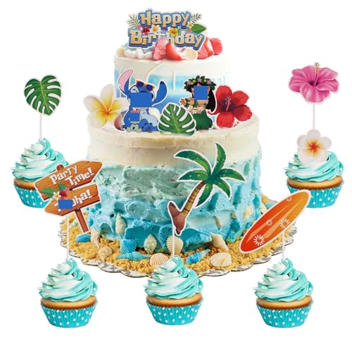 Tortendeko Kinder, Cartoon Cupcake Topper, Kuchen Deko, Tortenaufleger für Jungen Mädchen, Kuchen Topper für Kinder Geburtstag Party Cake,12 Stück von Lutandi