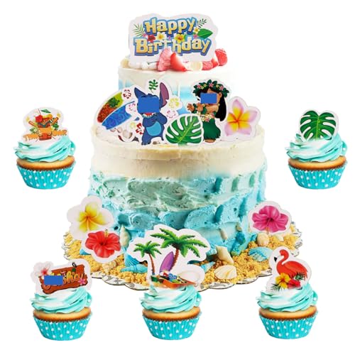 Tortendeko Kinder, Cartoon Cupcake Topper, Kuchen Deko, Tortenaufleger für Jungen Mädchen, Kuchen Topper für Kinder Geburtstag Party Cake,13 Stück von Lutandi