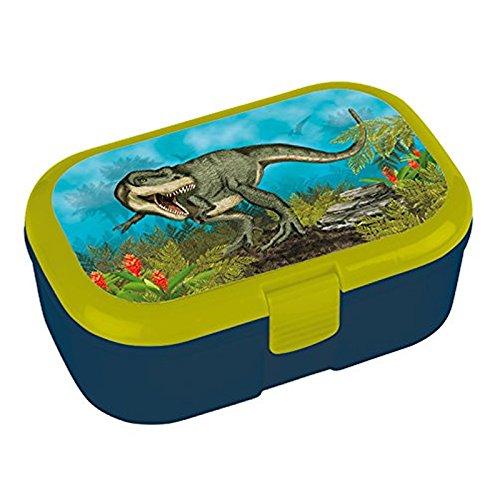 Lunchbox * Dinosaurier * für Kinder von Lutz Mauder | Perfekt für Jungen | T-Rex Vesperdose Brotzeitbox Brotzeit Schule Kindergarten Dino (ohne Namen) von Lutz Mauder