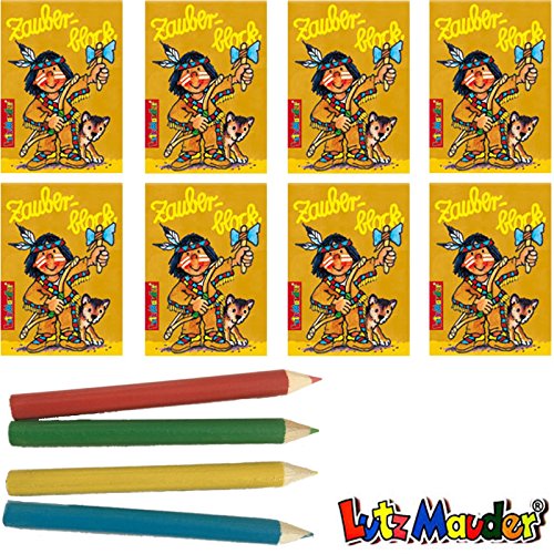 Lutz Mauder 8 x Indianer Zauberblock in DIN A8 inkl. Buntstiften im Set, Zauberblöckchen, Mitgebsel, Jungenparty, Geburtstagsfeier Lutz Mauder 8 x Indianer Zauberblock in DIN A8 inkl. Buntstiften im Set, Zauberblöckchen, Mitgebsel, Jungenparty, Geburtstagsfeier von Lutz Mauder