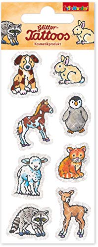 8 Tattoo * SÜSSE TIERBABYS * | 49043 | Kindertattoo Kinder Geburtstag Mitgebsel Tiere Aufkleber von Lutz Mauder