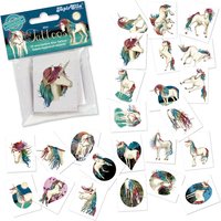 Einhornparty Mitgebsel - Mini-Tattoo-Set Einhorn, 24 Stück Einhornparty Mitgebsel - Mini-Tattoo-Set Einhorn, 24 Stück von Lutz Mauder