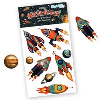 Glitzersticker Raketen, 1 Stickerkarte 5,5cm x 10,5cm Glitzersticker Raketen, 1 Stickerkarte 5,5cm x 10,5cm von Lutz Mauder