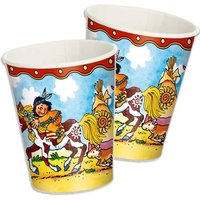 Indianer Yanuk - Partybecher im 8er Pck, 200ml, Pappbecher von Lutz Mauder