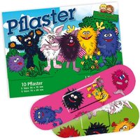 Kinderpflaster mit Monster-Motiv, 10er Pack, steril verpackt Kinderpflaster mit Monster-Motiv, 10er Pack, steril verpackt von Lutz Mauder