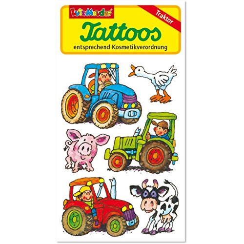 Lutz Mauder Tattoos * Traktor 44644 // Kinder Kindertattoo Tatoo Tatto Kindergeburtstag Geburtstag Mitgebsel Geschenk Bauernhof Tiere Farm von Lutz Mauder