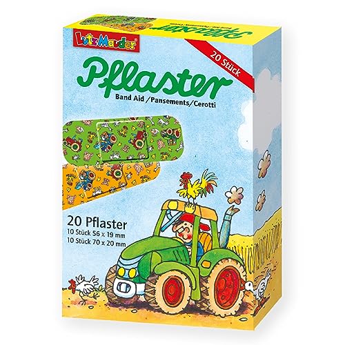 Lutz Mauder 6 Packungen 14520 Kinderpflaster Traktor/Bauernhof/Pflaster/Kindergeburtstag/Geschenk zum Kindergeburtstag von Lutz Mauder
