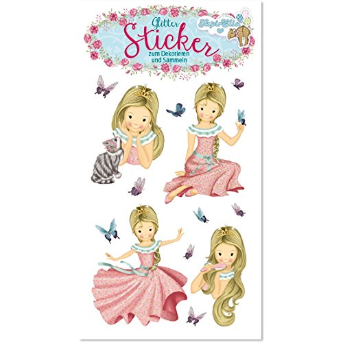 Lutz Mauder 72296 TapirElla Glitter-Sticker, Prinzessin Floralie von Lutz Mauder
