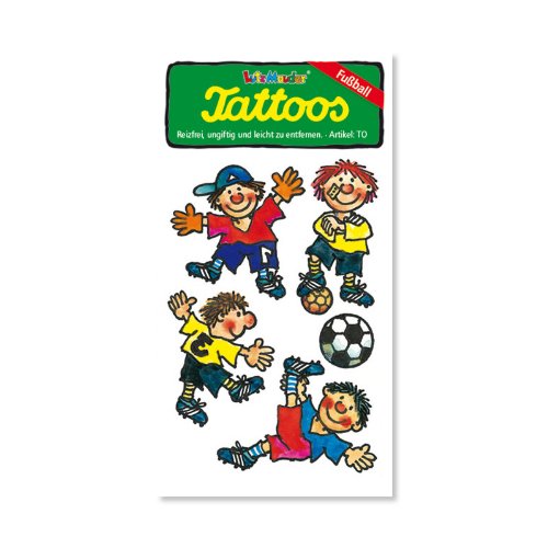 Fussball Tattoos von Lutz Mauder // Kinder Kindertattoo Tatoo Tatto Kindergeburtstag Geburtstag Mitgebsel Geschenk von Lutz Mauder