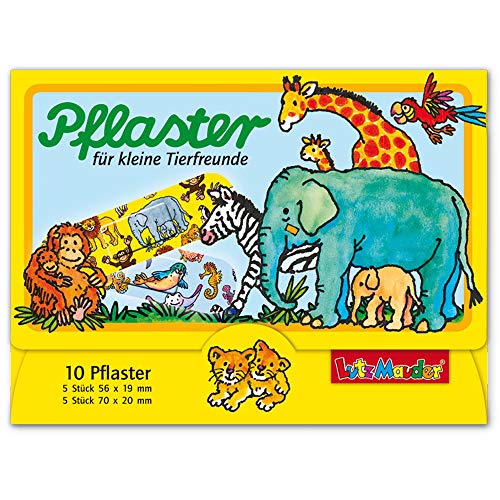 Lutz Mauder 10 Kinderpflaster * ZOOTIERE 14603 // Pflaster Pflasterbriefchen Zoo Wilde Tiere von Lutz Mauder