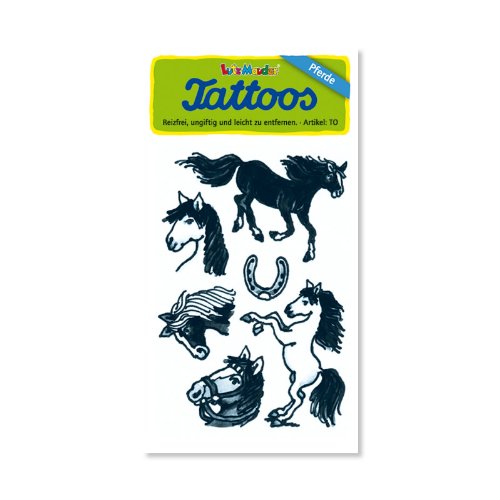Pferde Tattoos von Lutz Mauder // Kinder Kindertattoo Tatoo Tatto Kindergeburtstag Geburtstag Mitgebsel Geschenk von Lutz Mauder