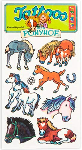Lutz Mauder Mein Ponyhof Tattoos 44610 // Kinder Kindertattoo Tatoo Tatto Kindergeburtstag Geburtstag Mitgebsel Geschenk Mädchen Pony Pferde von Lutz Mauder