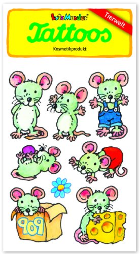 Lutz Mauder Mäuse Tattoos 44619 // Kinder Kindertattoo Tatoo Tatto Kindergeburtstag Geburtstag Mitgebsel Geschenk Mädchen Maus Mäuschen von Lutz Mauder