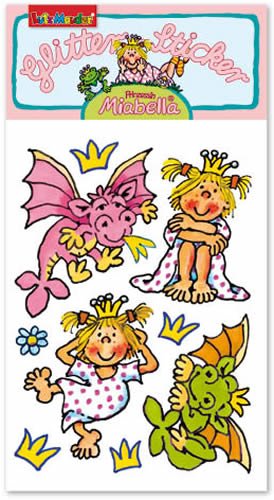 * Prinzessin Miabella 2 * Glitter-Sticker / Glitzer-Sticker von Lutz Mauder // Perdeköpfe Perde Ponys Sticker Glitter Tattoo Glittersticker Kinder Kindergeburtstag Geburtstag Mitgebsel Geschenk Basteln Aufkleber von Lutz Mauder