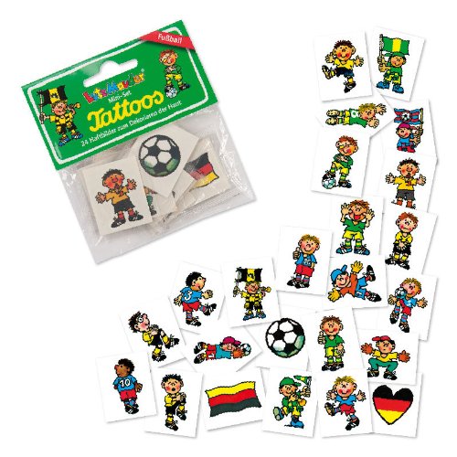 Lutz Mauder Lutz mauder7262 Fußball Mini Tattoo Set (eine Größe, 24) von Lutz Mauder