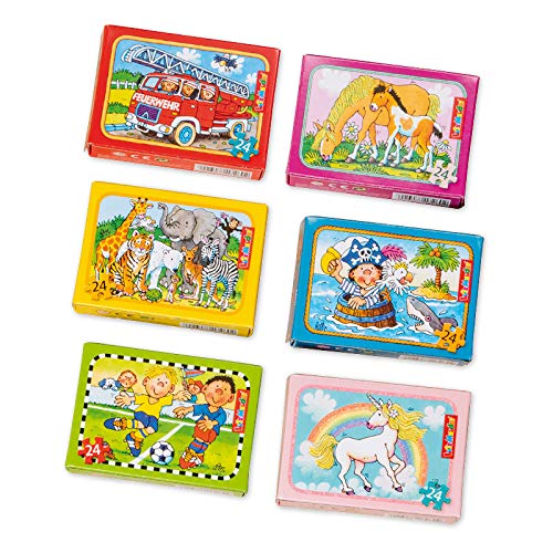 Lutz Mauder - Puzzle Set mit 6 Mini-Puzzles - 3 Mädchen- und 3 Jungenmotive von Lutz Mauder