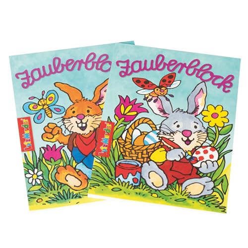 Lutz Mauder Zauberblöckchen Ostern, 2er Set, Kinder – Perfekt für Osterfeiern, Mitgebsel, Kindergeburtstage, Osternest, Kreative Beschäftigung, Fördert Motorik, Fantasie, 24 S. je Block, A6 Format Lutz Mauder Zauberblöckchen Ostern, 2er Set, Kinder – Perfekt für Osterfeiern, Mitgebsel, Kindergeburtstage, Osternest, Kreative Beschäftigung, Fördert Motorik, Fantasie, 24 S. je Block, A6 Format von Lutz Mauder