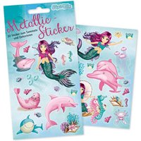 Meerjungfrau Stickerbögen mit 30 Stickern und Metallic-Effekt Meerjungfrau Stickerbögen mit 30 Stickern und Metallic-Effekt von Lutz Mauder