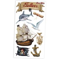 Piraten-Tattoos, 7 Klebetattoos mit Piratenschiff, Schatzkarte, Hai etc. Piraten-Tattoos, 7 Klebetattoos mit Piratenschiff, Schatzkarte, Hai etc. von Lutz Mauder