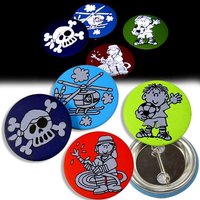 Reflektor-Buttons für Jungs, 4er Ansteckbuttons für Kleinkinder Reflektor-Buttons für Jungs, 4er Ansteckbuttons für Kleinkinder von Lutz Mauder