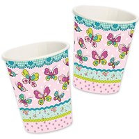 Schmetterling Pappbecher, Partybecher, 8er, 200ml Schmetterling Pappbecher, Partybecher, 8er, 200ml von Lutz Mauder