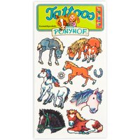 Tattookarte Ponyhof mit niedlichen Ponytattoos für Kinder, 10,5×5,6cm Tattookarte Ponyhof mit niedlichen Ponytattoos für Kinder, 10,5×5,6cm von Lutz Mauder