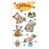 Temporäre Bärchen-Tattoos für Kinder, 1 Tattoo-Karte mit 6 Motiven Temporäre Bärchen-Tattoos für Kinder, 1 Tattoo-Karte mit 6 Motiven von Lutz Mauder
