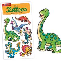 Temporäre Dino-Tattoos für Kinder, 1 Tattoo-Karte mit 6 Motiven Temporäre Dino-Tattoos für Kinder, 1 Tattoo-Karte mit 6 Motiven von Lutz Mauder