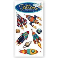 Weltall Raketen - Temporäre Tattoos, 1 Tattookarte, 10,5x5,6cm Weltall Raketen - Temporäre Tattoos, 1 Tattookarte, 10,5x5,6cm von Lutz Mauder