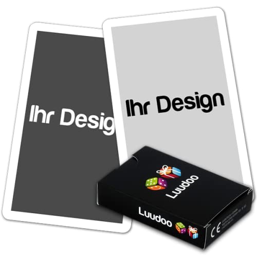 Blankokarten - frei gestaltbar mit ihren Bildern (120 Spielkarten in Faltschachtel) von Luudoo