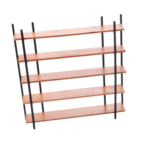 Luwecf 1/12 Dollhouse Bookshelf Simulationszubehör Spielzeug für Wohnzimmer Heim von Luwecf