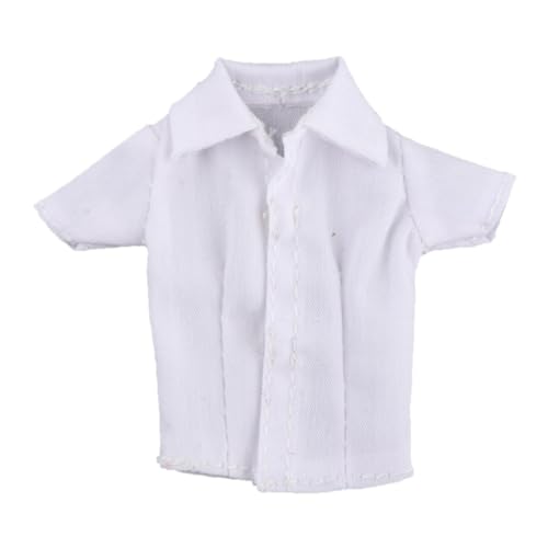 Luwecf 1/12 Hemd für Puppen, Sommermode, Outfit für 6 Zoll Figuren, Weiß Luwecf 1/12 Hemd für Puppen, Sommermode, Outfit für 6 Zoll Figuren, Weiß von Luwecf