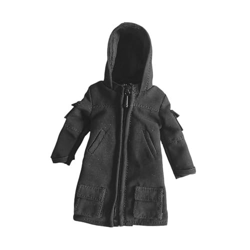 Luwecf 1/12 Maßstab Actionfiguren Outdoor Jacke 6 Zoll weibliche Figur Kostüm Puppenkleidung, Schwarz von Luwecf