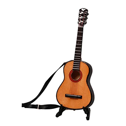 Luwecf 1/6 E-Gitarre Holzmodell mit Zubehör für Puppen von Luwecf