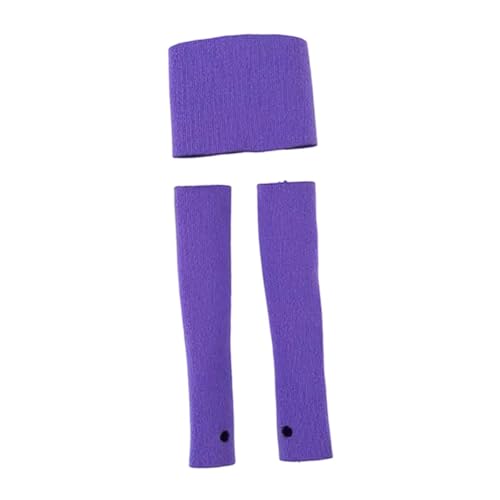 Luwecf 1/6 Mädchen Tube Top Puppenärmel Set Cosplay Bralette Actionfigur Kleidung für 12 Zoll Weibliche Figur Puppenzubehör, Hellviolett von Luwecf