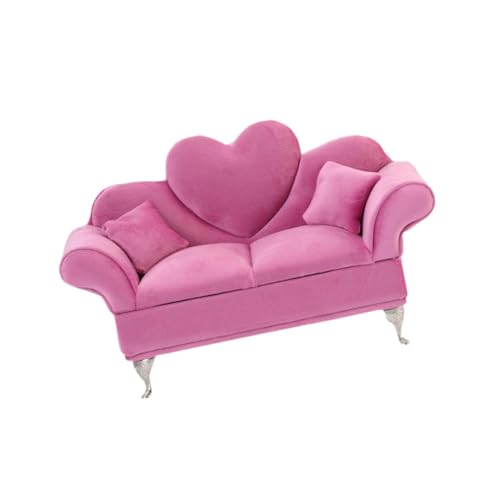 Luwecf 1/6 Sofa für 12 Zoll Puppen, Schmuckkästchen für Mädchen Und Frauen, ROSA Luwecf 1/6 Sofa für 12 Zoll Puppen, Schmuckkästchen für Mädchen Und Frauen, ROSA von Luwecf
