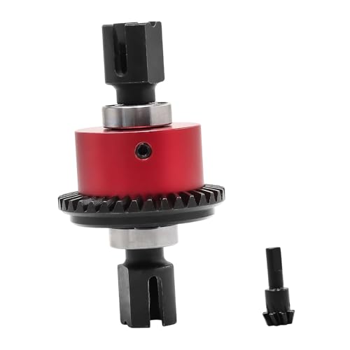 Luwecf 1/8 RC Auto Differential Differential Getriebe Verschleiß Widerstand Fernbedienung Fahrzeug Ersatz 1,1 Modul 35 + 8T Getriebe, Rot von Luwecf