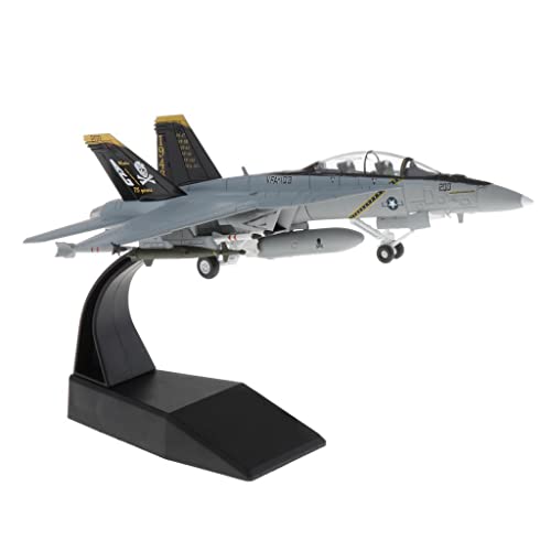 Luwecf 1:100 F-14 Jagdbomber Modellflugzeug aus Mini Militärflugzeug, schwarz, 18,5 x 14 x 13 cm von Luwecf