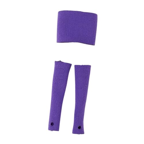 Luwecf 1:12 Skala Mädchen Röhrenoberteil Puppenbekleidung für 6 Zoll Figuren, Hellviolett von Luwecf