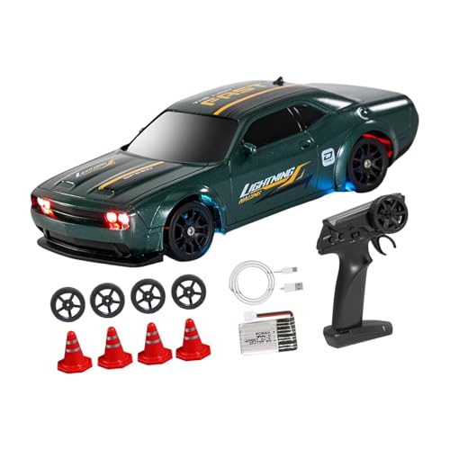 Luwecf 1:43 RC Fahrzeug Miniatur, Ferngesteuertes Modellauto für Kinder Und Erwachsene, Dunkelgrün von Luwecf