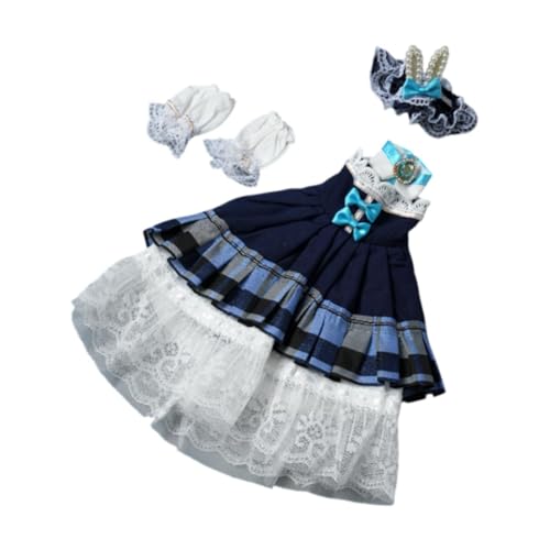 Luwecf 1:6 BJD Puppe Kleid für Kinder, DIY Outfit für 30cm Puppen, Geburtstagsgeschenk, Blau Luwecf 1:6 BJD Puppe Kleid für Kinder, DIY Outfit für 30cm Puppen, Geburtstagsgeschenk, Blau von Luwecf