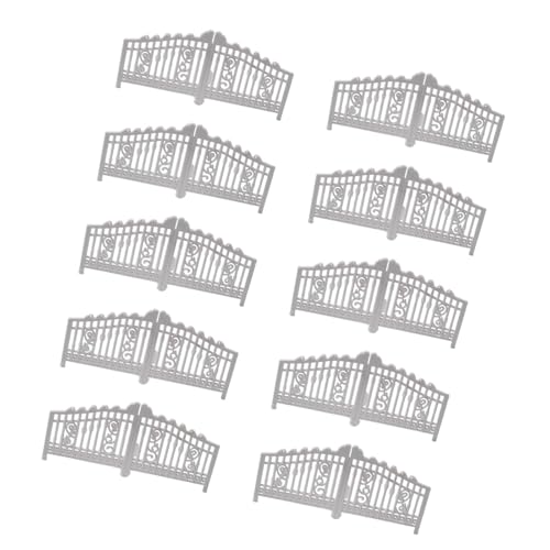 Luwecf 10 Stück Garten Tor Modell, Miniatur Tür für Landschaft, Tisch für Kreative Projekte, Zaun in Weiß, Höhe 1.8 cm Luwecf 10 Stück Garten Tor Modell, Miniatur Tür für Landschaft, Tisch für Kreative Projekte, Zaun in Weiß, Höhe 1.8 cm von Luwecf