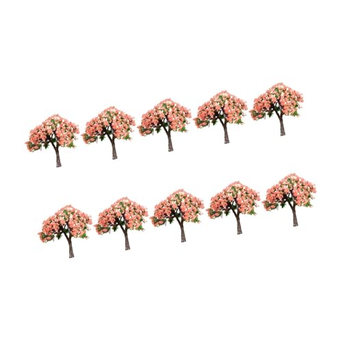 Luwecf 10 Teile Zubehör für Modellbahn Landschaften, Miniatur Bäume für Dioramen, Hibiskus Luwecf 10 Teile Zubehör für Modellbahn Landschaften, Miniatur Bäume für Dioramen, Hibiskus von Luwecf