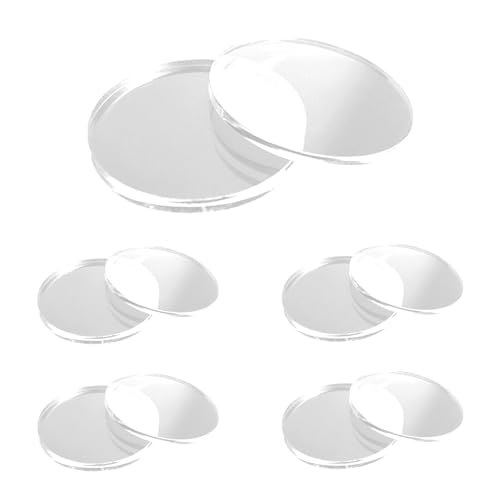 Luwecf 10er Set Figurenpräsentationsständer, Transparente Acrylplatte, Elegante Dekoration für Vitrinen Und Schreibtische, 5CM von Luwecf