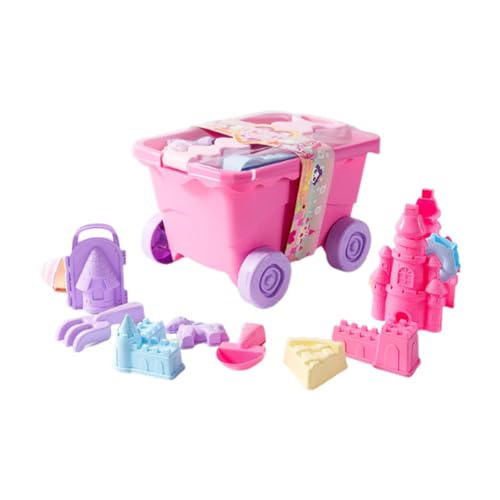 Luwecf 11-teiliges Set für Sandspielzeug, Reise-Bausatz für Kinder, geeignet für Jungen und Mädchen, Rosa Luwecf 11-teiliges Set für Sandspielzeug, Reise-Bausatz für Kinder, geeignet für Jungen und Mädchen, Rosa von Luwecf