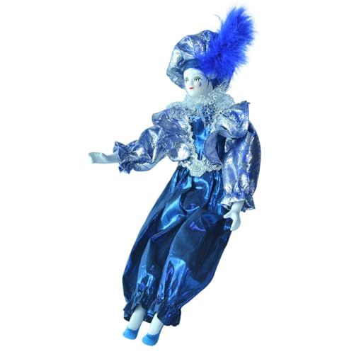 Luwecf 17,72 ''Porzellan Clown Puppe, Halloween Dekoration für Kunsthandwerksfestival von Luwecf