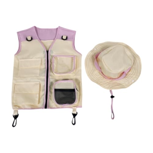 Luwecf 2X Cargo Weste Und Mütze Set Angel Abenteuer Camping Weste für 3 8 Jahre Luwecf 2X Cargo Weste Und Mütze Set Angel Abenteuer Camping Weste für 3 8 Jahre von Luwecf
